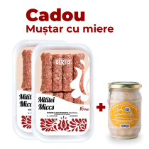 Pachet Grătar Bertis – 32 Mititei + Muștar cu Miere Badi CADOU